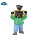 Papo - 30035 - Figurine Collection - Petit Ours Brun sur Épaules Papa
