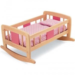 Pintoy - Lit à bascule pour poupée (Import Grande Bretagne)
