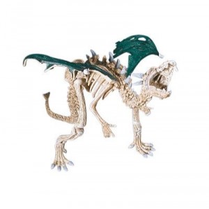 Plastoy - 60443 - Figurine- Dragon Squelette Vert