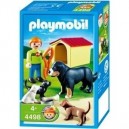 Playmobil - 4498 - La Vie à la ferme - Enfant / Famille de chiens (Playmobil, Figurines)