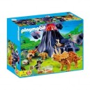 Playmobil - Triceratops Avec Le Bébé Et Le Volcan - 4170