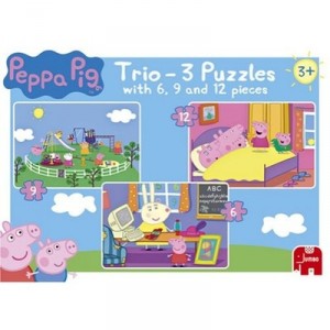 Puzzle Master Jumbo - Puzzle Peppa Pig Trio 2 (Import Grande Bretagne)