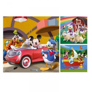 Ravensburger - 09247 - Puzzle enfant - Tout le monde aime Mickey - 3x49 Pièces