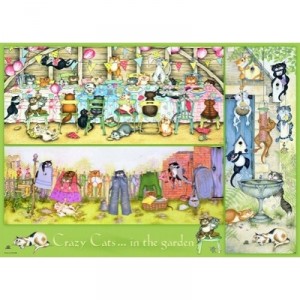 Ravensburger - Puzzle - 1000 Pièces - Des chats fous dans le jardin (Import Grande Bretagne)