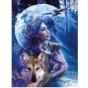 Ravensburger - Puzzle 1000 pièces - Entre femme et loup