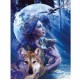 Ravensburger - Puzzle 1000 pièces - Entre femme et loup
