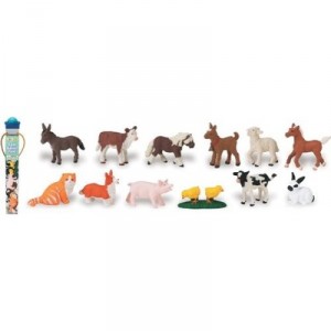 Safari Plastoy - 6812-04 - Figurine - Animal - Tubo Bebes De La Ferme (Plastoy, Figurines)