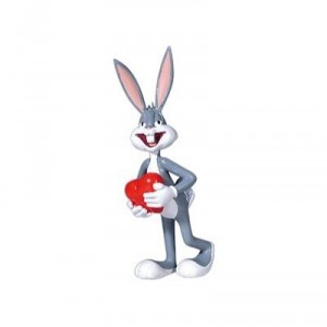 Salton Plastoy - 62411 - Bugs Bunny Figurine-Coeur