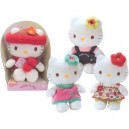 Sanrio Augusta du Bay - 150634 - Peluche - Hello Kitty 4 Saisons - Robe Bleue Vichy