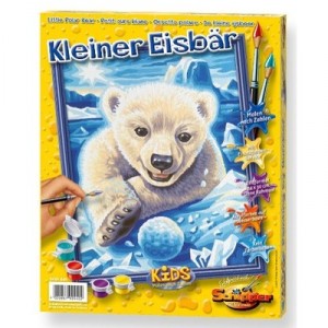 Schipper paint by number for children Little Polar Bear