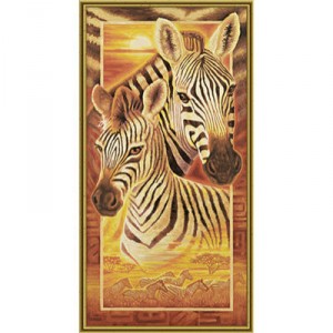 Schipper - 609220473 - paint Number Zebras "Malen nach Zahlen, Zebras" - 40 x 80 cm (Import Al ..