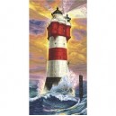 Schipper - 9220 399 - Peinture au Numéro Phare "Malen nach Zahlen, Leuchtturm Roter Sand" - 40 x 80 ...