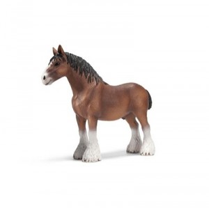 Schleich - 13670 - Figurine - Animaux - Etalon Clydesdale - Gris