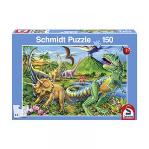 Schmidt Spiele Le monde des dinosaures, 150 pièces