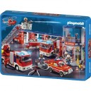 Schmidt Spiele Puzzle 100 pièces Pompiers Playmobil