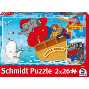 Schmidt Spiele Schmidt - 55278 - Puzzle - Kids - the high seas as a Driver - 2 x 26 Pieces