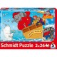 Schmidt Spiele Schmidt - 55278 - Puzzle - Enfant - En Haute Mer Comme un Conducteur - 2 x 26 Pièces