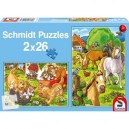 Schmidt Spiele Schmidt - 55518 - Puzzle - Enfant - Les Animaux Préférés