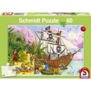 Schmidt Spiele Schmidt - 55522 - Puzzle - Enfant - Aventures de Pirates