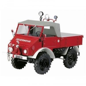 Schuco - SCHU00137 - Miniature Vehicle - Mercedes - Benz Unimog 401 Fire Brigade - Scale 1 / 18