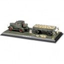 Schuco - SCHU02895 - Véhicule Miniature - Hanomag ST 100 avec Remorue et 3 Figurines - Echelle 1 / 4...