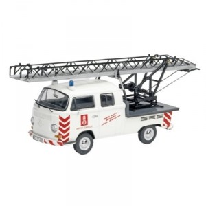 Schuco - SCHU03349 - Véhicule Miniature - VW T2a Cabine Double - Grande Echelle Réparations Electriq...