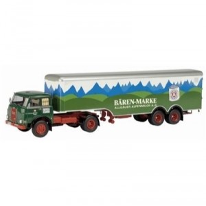 Schuco - SCHU03371 - Miniature Vehicle - Semi trailers - MAN 10,210 - Baren - Marke - Scale 1 / 4 ...