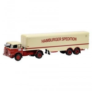 Schuco - SCHU03372 - Miniature Vehicle - Semi trailers - MAN 10,210 - Hamburger Spedition - Scale ...