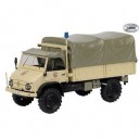 Schuco - SCHU03384 - Véhicule Miniature - Mercedes - Benz Unimog 404 S Pick - up Baché Croix - Rouge...