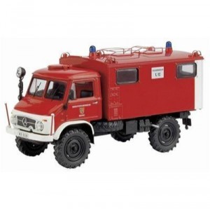 Schuco - SCHU03391 - Véhicule Miniature - Mercedes - Benz Unimog 404 S Véhicule Radio Pompiers - Ech...