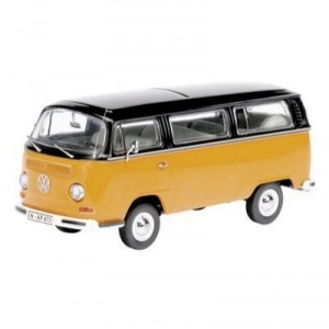 Schuco - SCHU03495 - Miniature Car - VW T2a Luxury Minibus - Orange / Black - Scale 1 / 43