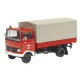 Schuco - SCHU03527 - Véhicule Miniature - Pick - up Baché Mercedes - Benz LP 608 Pompier - Echelle 1...