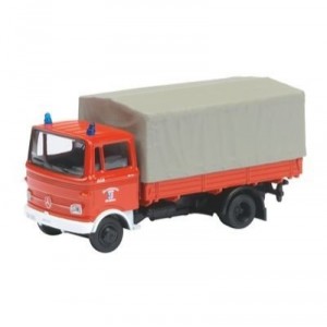 Schuco - SCHU22371 - Miniature Vehicle - Mercedes - Benz LP 608 Fireman - Feuerwehr - Scale 1 / 8 ...