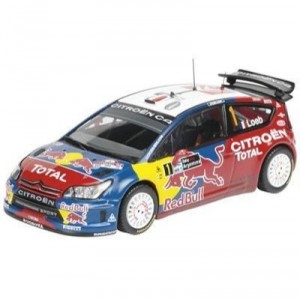 Schuco - SCHU25577 - Véhicule Miniature - Citroen C4 WRC 2008 N° 1 Sébastien Loeb - Echelle 1 / 87