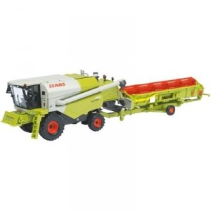 Schuco - SCHU25682 - Vehicle Miniature - Claas Tucano 450 with trailer - Scale 1 / 87