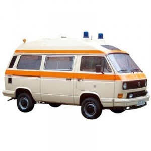 Schuco - SCHU25731 - Miniature Vehicle - Van - VW T3 Bus Ambulance - Scale 1 / 87