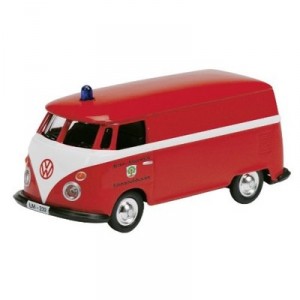 Schuco - SCHU25734 - Véhicule Miniature - Fourgonnette - VW T1 Pompiers - Echelle 1 / 87