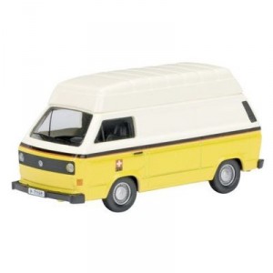 Schuco - SCHU27313 - Miniature Car - VW T3 Raised Roof - PTT - Scale 1 / 87