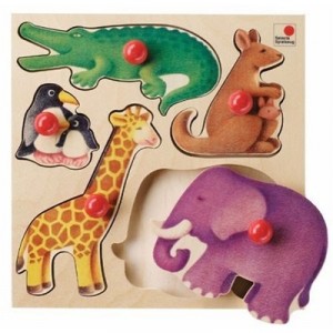 Selecta Spielzeug Wooden Puzzle Zoo (Selecta)