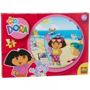 His - 05 043 / 3 - Kids Puzzle - Dora - 48 Pieces - Dora the beach