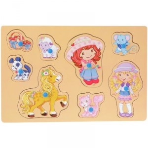 His - 05106 - Kids Puzzle - Strawberry Shortcake Wood - 12 Pieces