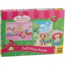 Ses - 05108 - Puzzle Enfants - Charlotte aux Fraises - 2 x 20 Pièces