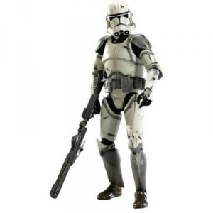 Sideshow Toy Star Wars - Figurine du Coruscant Clone Trooper 41st -30 cm