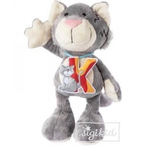 Sigikid Ma peluche ABC : Chat avec " K"