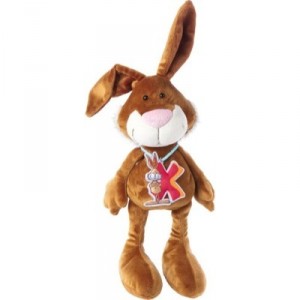 Sigikid Ma peluche ABC : Lapin avec " X"