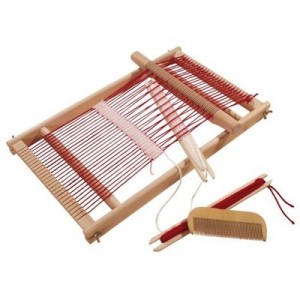 Simba Eichhorn - 100002460 - Wooden Loom - 20 cm Width - Wool included - 40 x 25 cm (Import ...