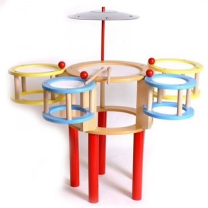 Small Foot Design Batterie Multicolore en Bois