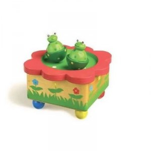 Small Foot Design Music Box "dance frogs" frogs magnetic start dancing to music ...