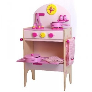 Small Foot Design Child Wooden Kitchen - With Accessories - 70 x 43 cm