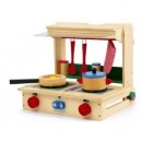 Small Foot Design Cuisinière complète en bois avec tous les accessoires